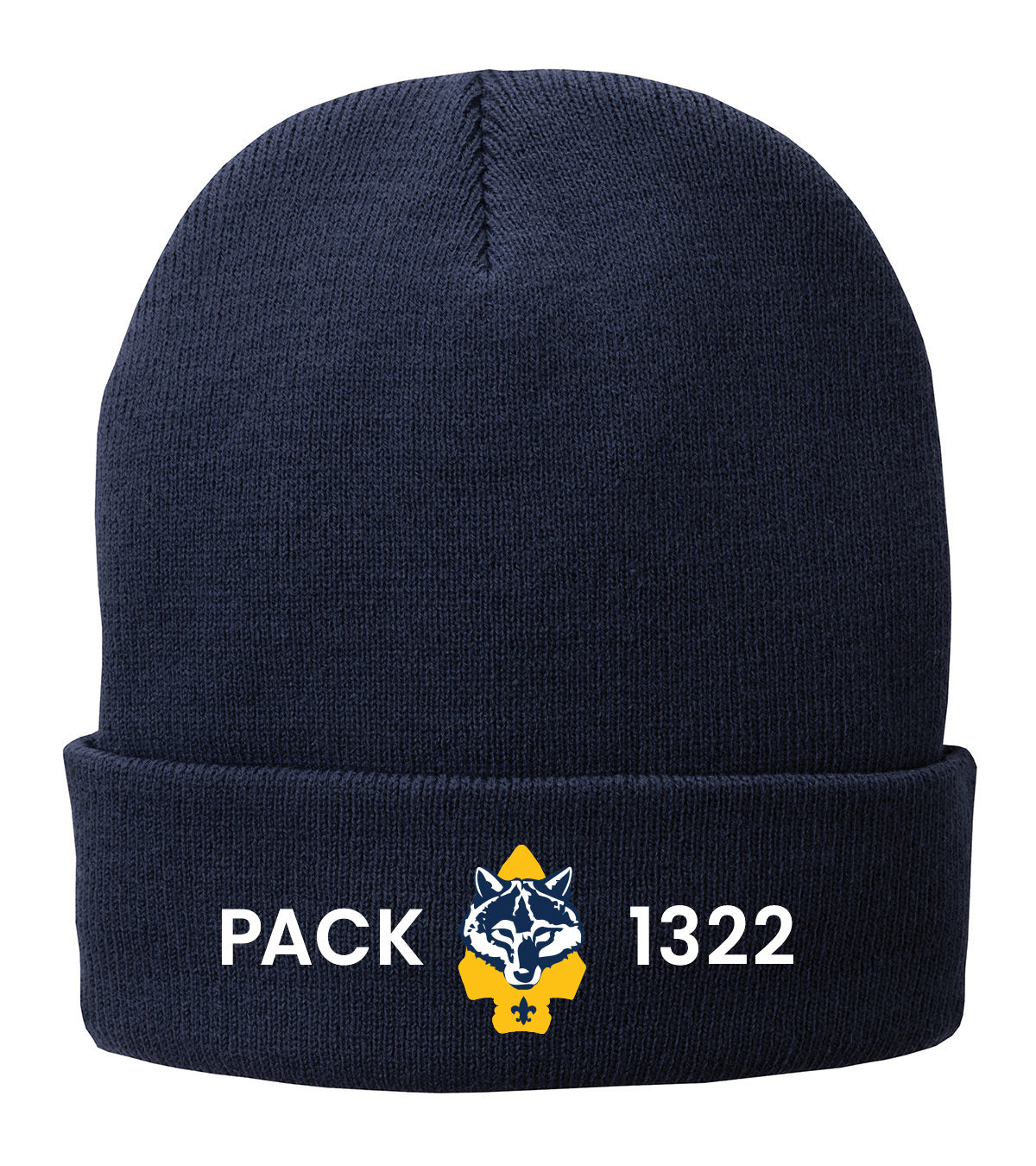 Pack 1322 Fleece-Lined Knit Beanie — Navy