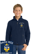 Pack 1322 Youth Value Fleece Full-Zip — Navy